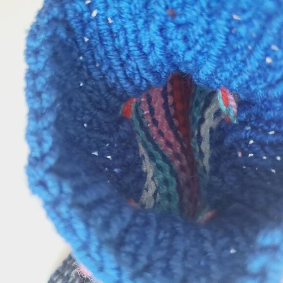 Knitted Multicolor Women's Booties Hand Made Multi Color Reading Socks - Picture 6 of 10